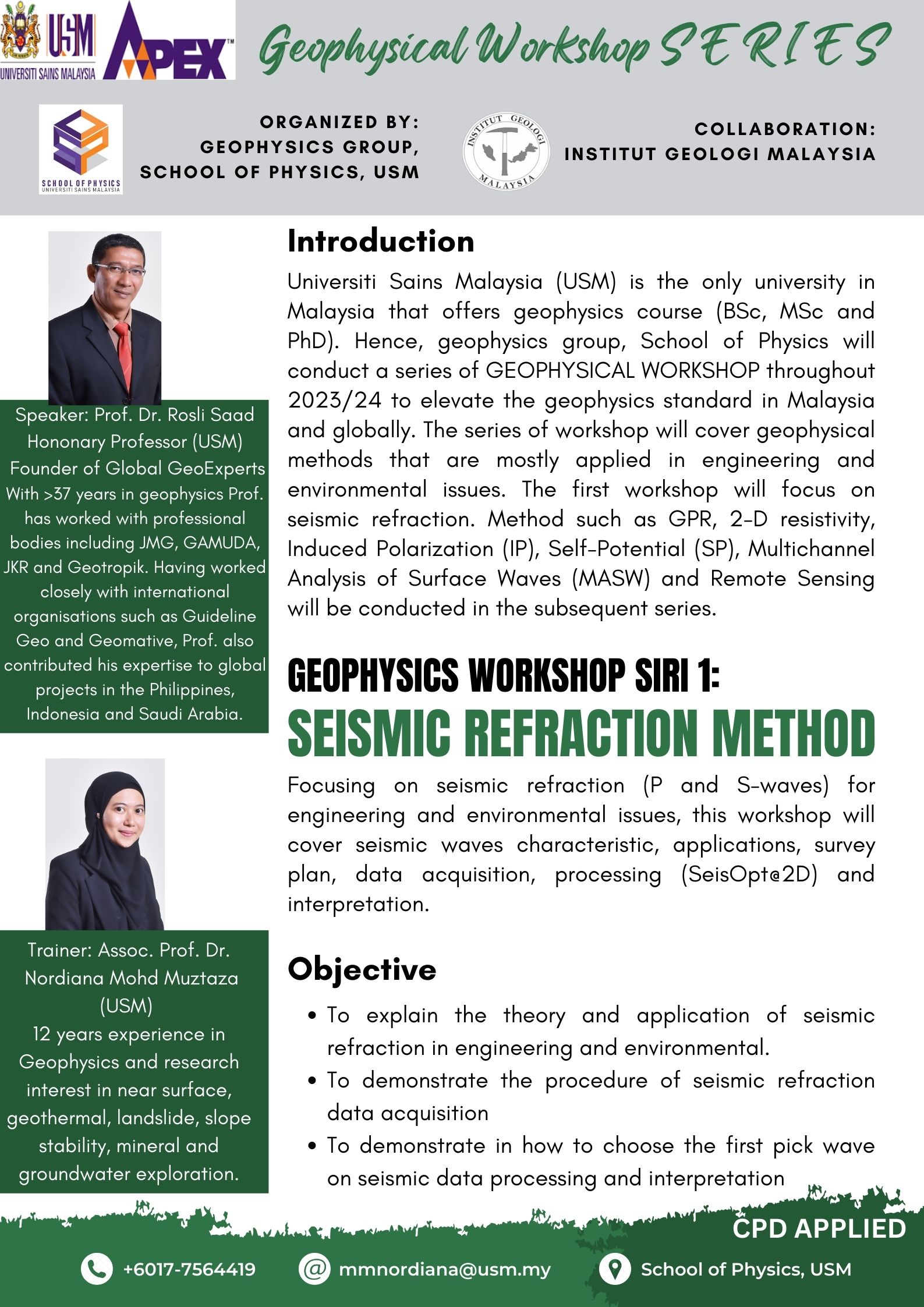 Gephysical Workshop Series 1 page 1