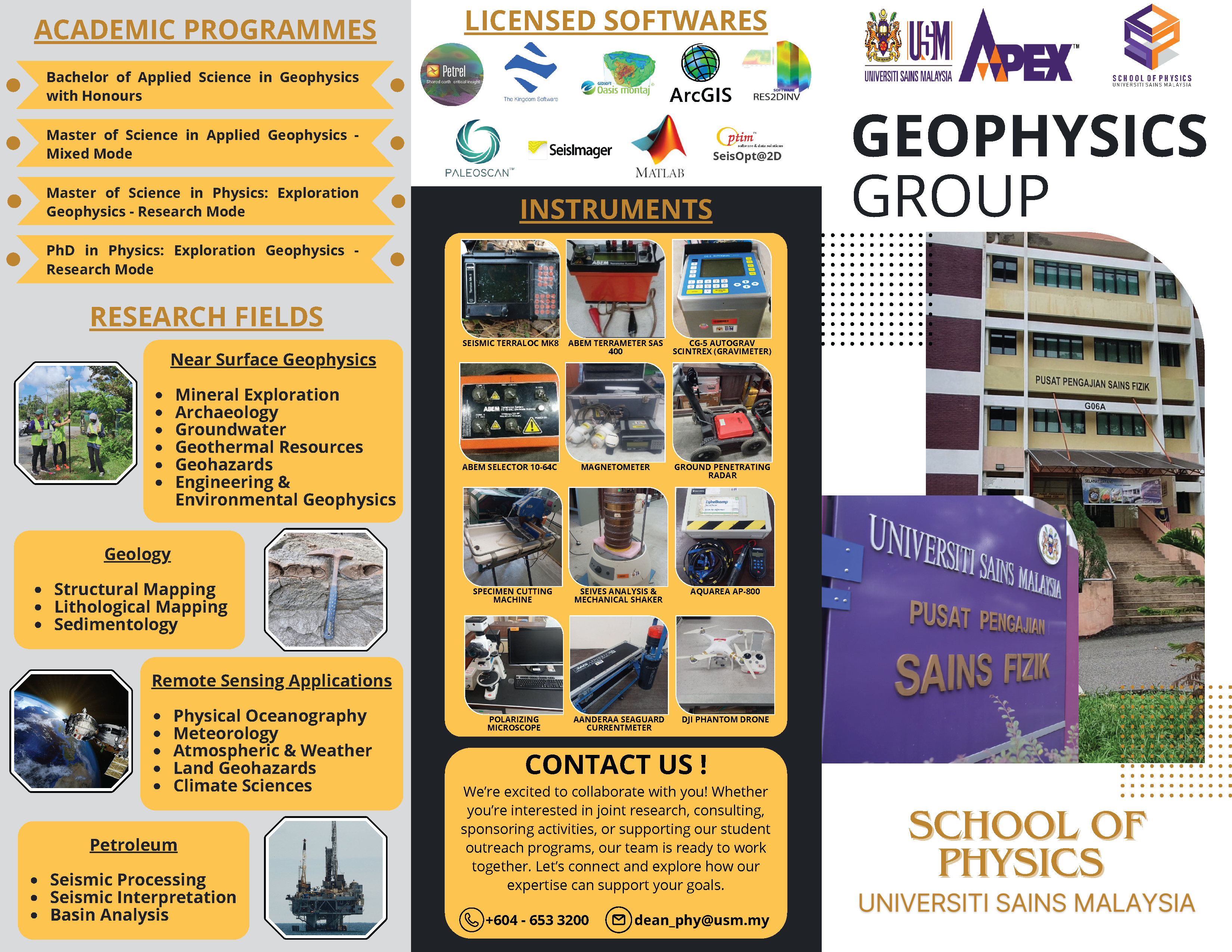 Geophysics Brochure 2024 Page 1